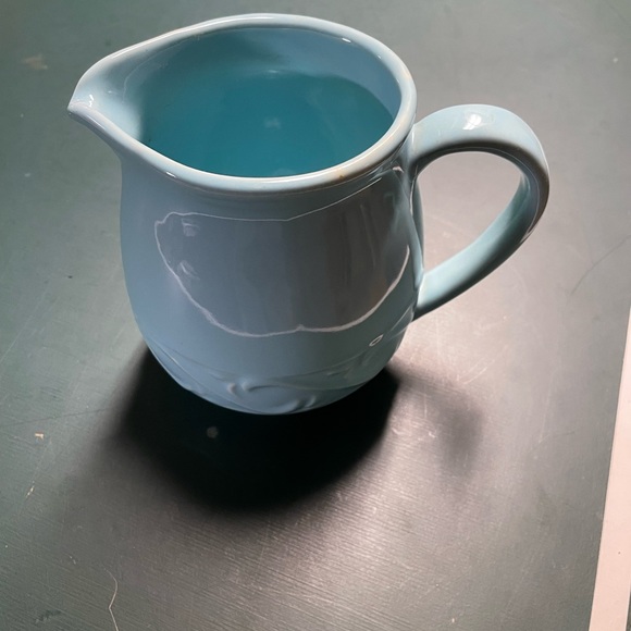 light blue vintage pitcher 7” tall - Picture 5 of 5